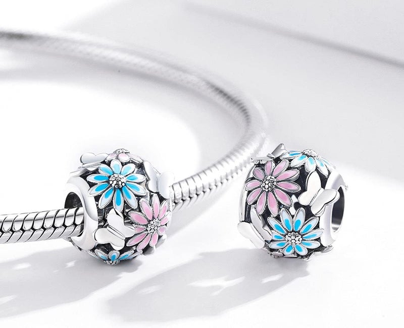 VOROCO Store Charm 925 Sterling Silver Bracelet Necklace Pendant Bead Charms Jewelry Gift for Women Mother Daughter Grandma Family Friends - Image 2